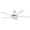 Westinghouse Comet 52" 5-Blade Wht Indoor Ceiling Fan w/Dimmable LED Light Fixture 7233600 - alternate 1